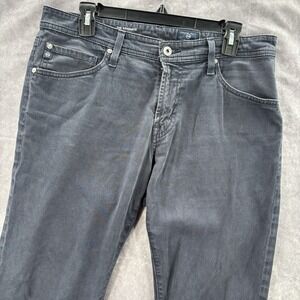 AG Graduate Jeans Mens 33x34 Dark‎ Blue Gray Tailored Leg Adriano Goldscmied